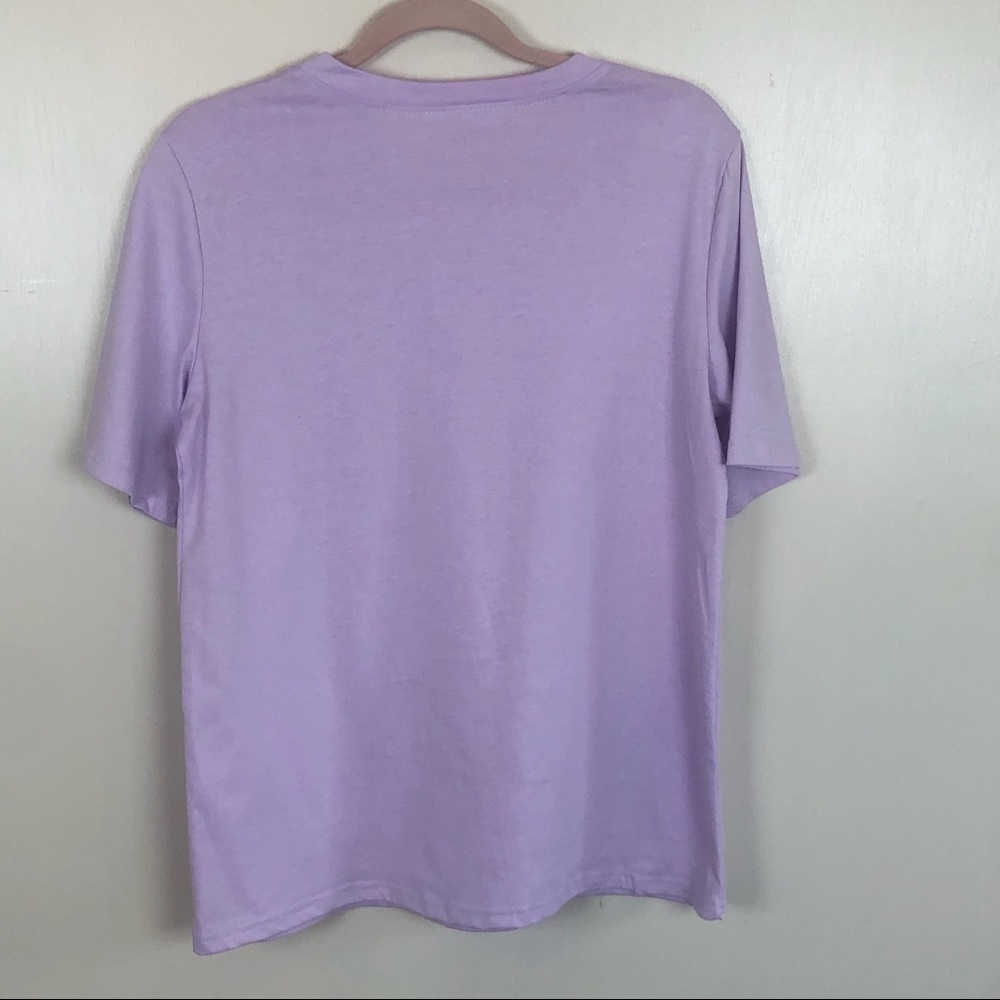 2 Piece Lavender Biker Shorts Set Soft Cotton - Picture 4 of 11